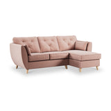 Edison Chaise RH Light Feet Blush from Roseland Furniture