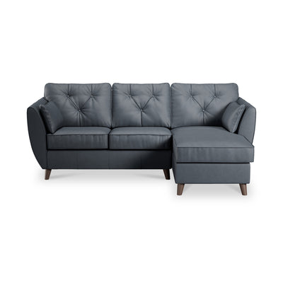 Edison Leather Chaise Sofa