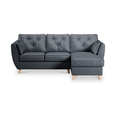 Edison Leather Chaise Sofa