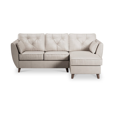 Edison Leather Chaise Sofa