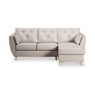 Edison Leather Chaise Sofa