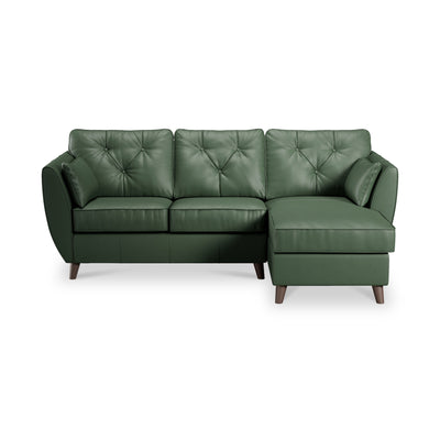 Edison Leather Chaise Sofa