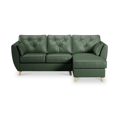 Edison Leather Chaise Sofa