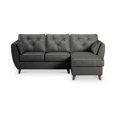 Edison Leather Chaise Sofa