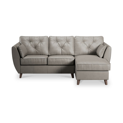 Edison Leather Chaise Sofa