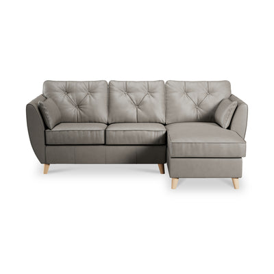 Edison Leather Chaise Sofa