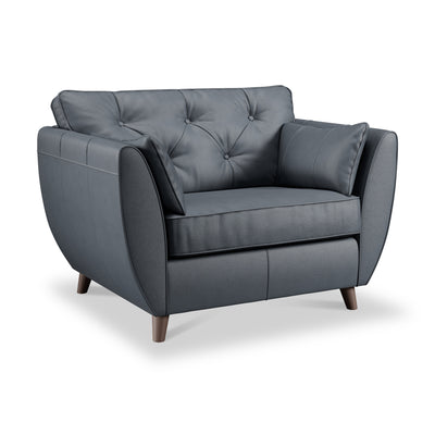 Edison Leather Snuggler Chair