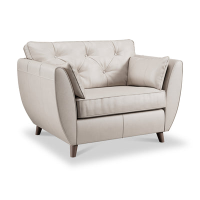 Edison Leather Snuggler Chair