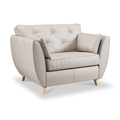 Edison Leather Snuggler Chair