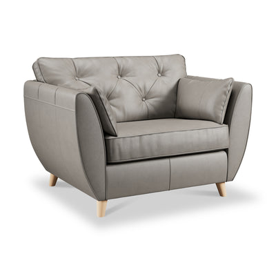 Edison Leather Snuggler Chair