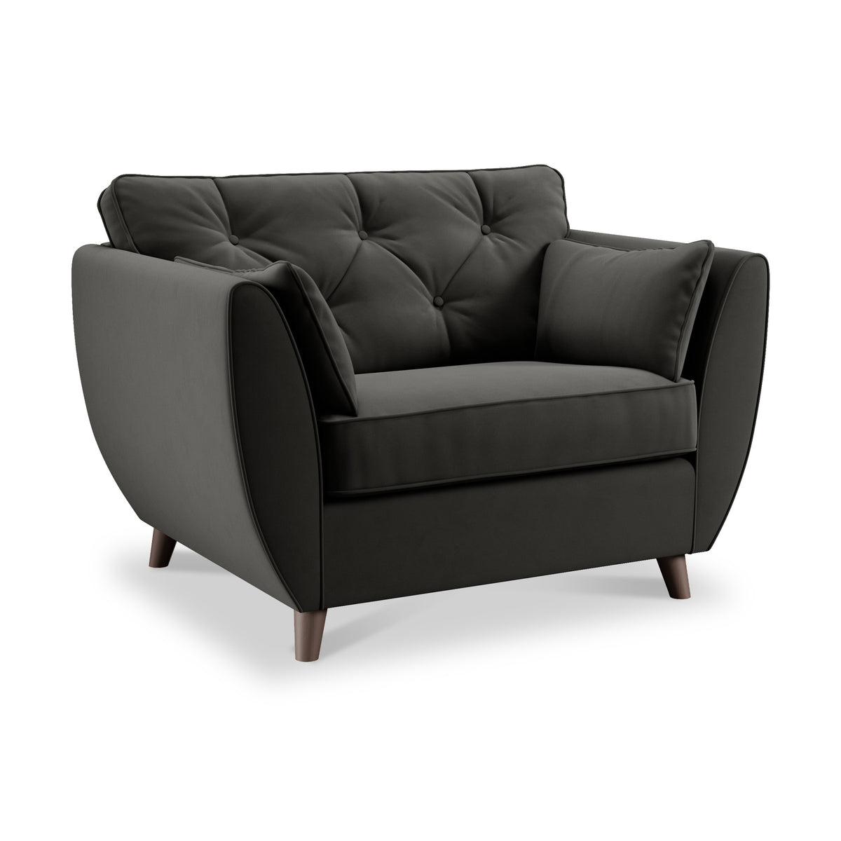 Edison Snuggle Chair Dark Feet Black from Roseland Furniture