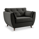Edison Snuggle Chair Dark Feet Black from Roseland Furniture
