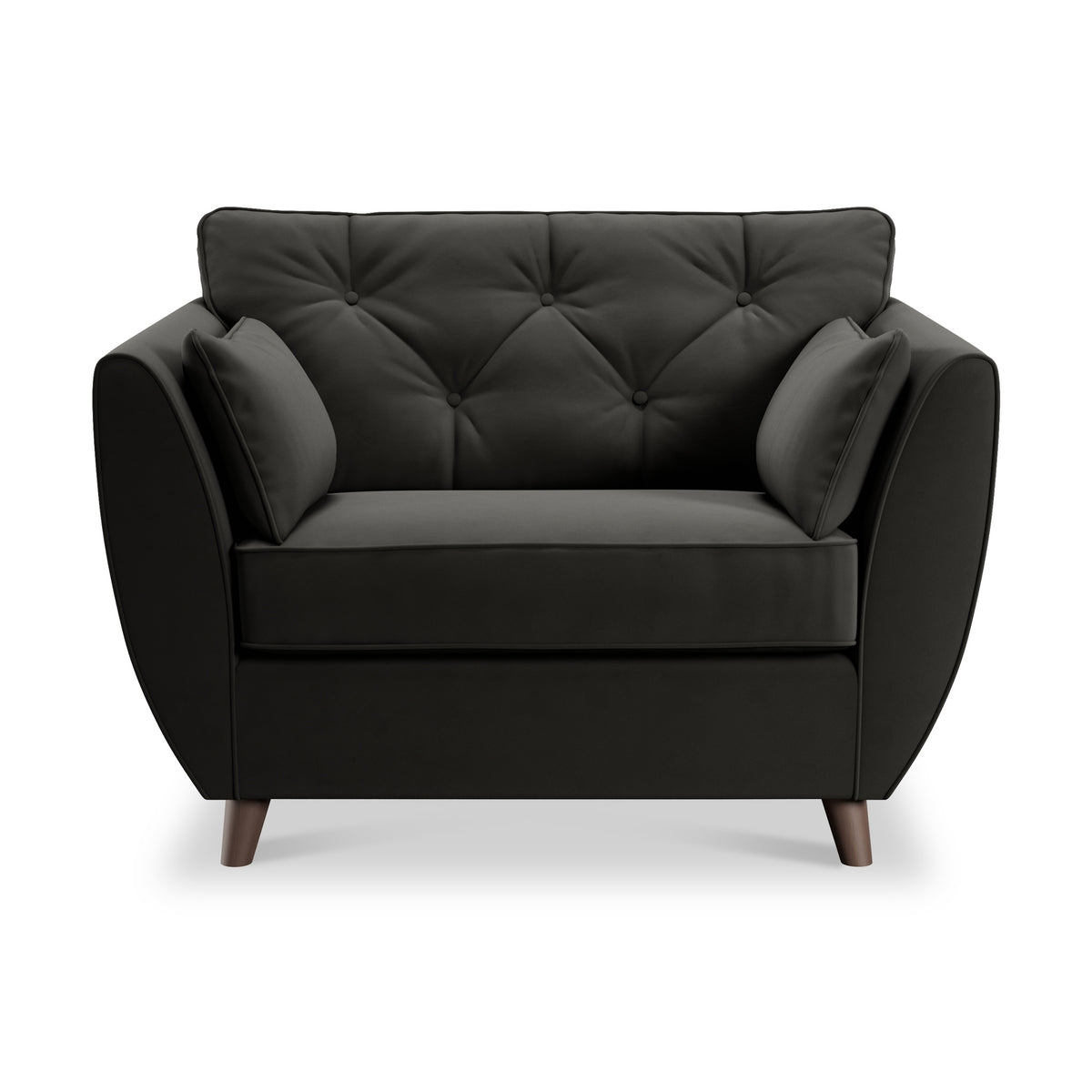 Edison Snuggle Chair Dark Feet Black from Roseland Furniture