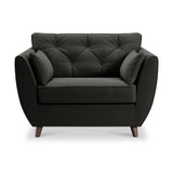 Edison Snuggle Chair Dark Feet Black from Roseland Furniture