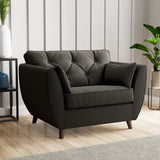 Edison Snuggle Chair Dark Feet Black from Roseland Furniture