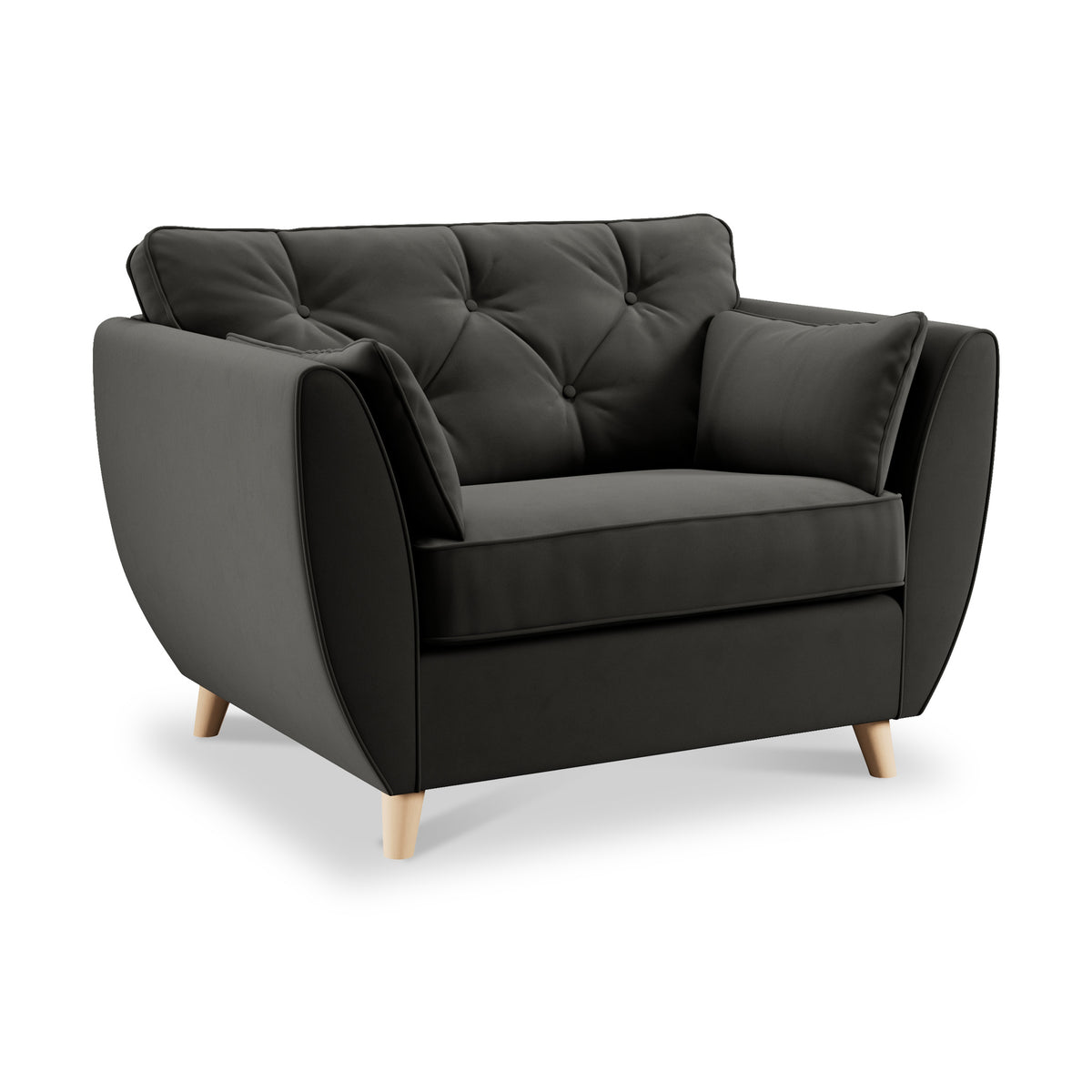 Edison Snuggle Chair Light Feet Black from Roseland Furniture