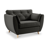 Edison Snuggle Chair Light Feet Black from Roseland Furniture