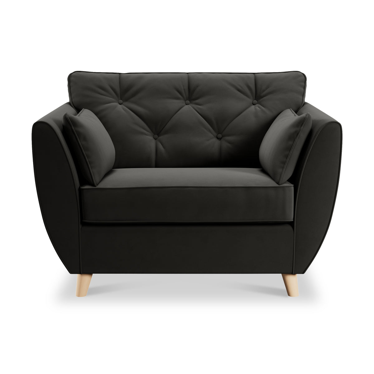 Edison Snuggle Chair Light Feet Black from Roseland Furniture