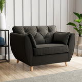 Edison Snuggle Chair Light Feet Black from Roseland Furniture