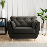 Edison Snuggle Chair Light Feet Black from Roseland Furniture