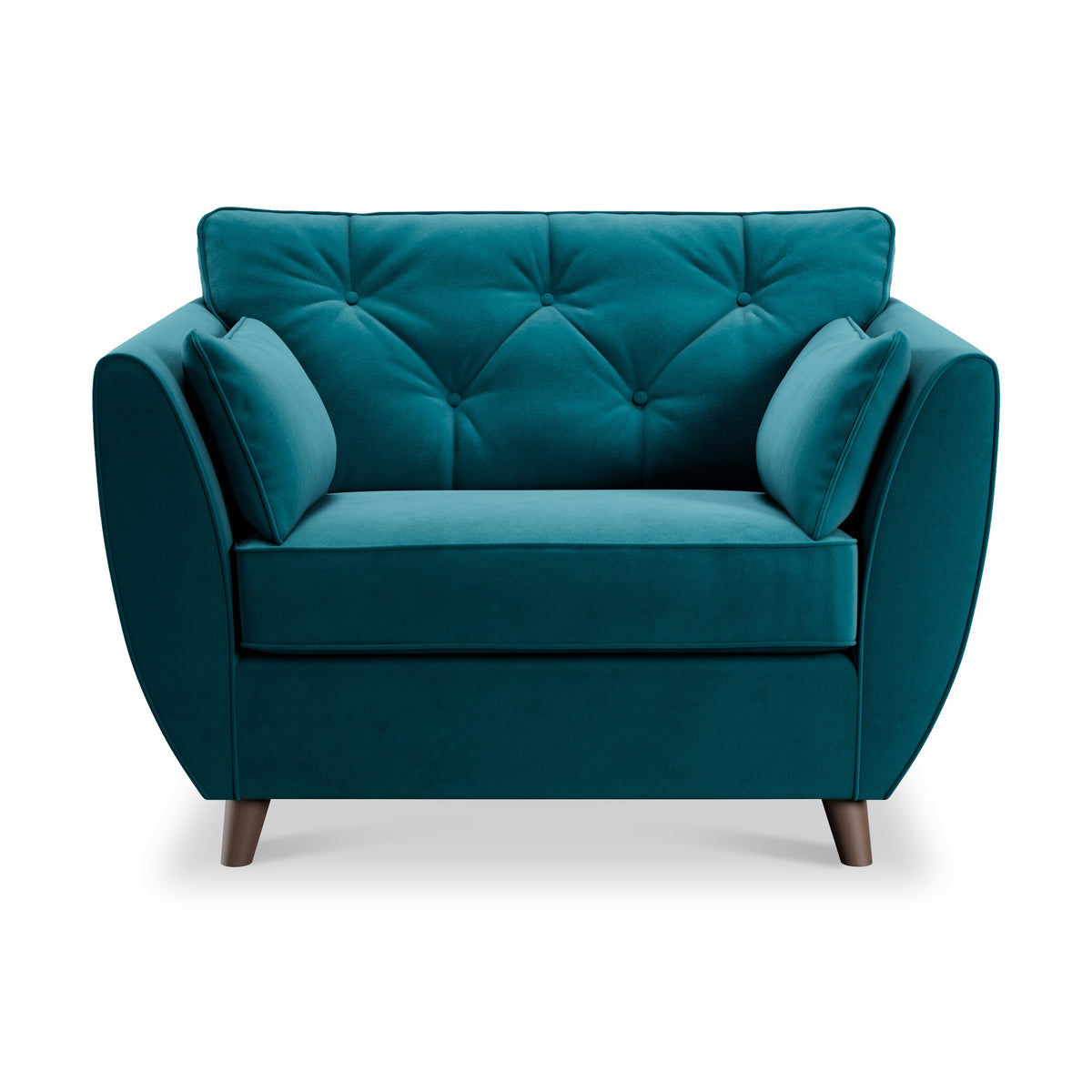Edison Snuggle Chair Dark Feet Mallard from Roseland Furniture