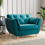 Edison Snuggle Chair Light Feet Mallard from Roseland Furniture