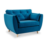 Edison Snuggle Chair Light Feet Marine from Roseland Furniture