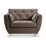 Edison Snuggle Chair Light Feet Mole from Roseland Furniture