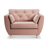 Edison Snuggle Chair Light Feet Blush Pink from Roseland Furniture