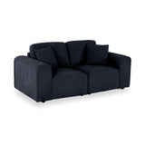 Hugo 2 Seater Sofa Deep Blue Angle1 from Roseland Furniture