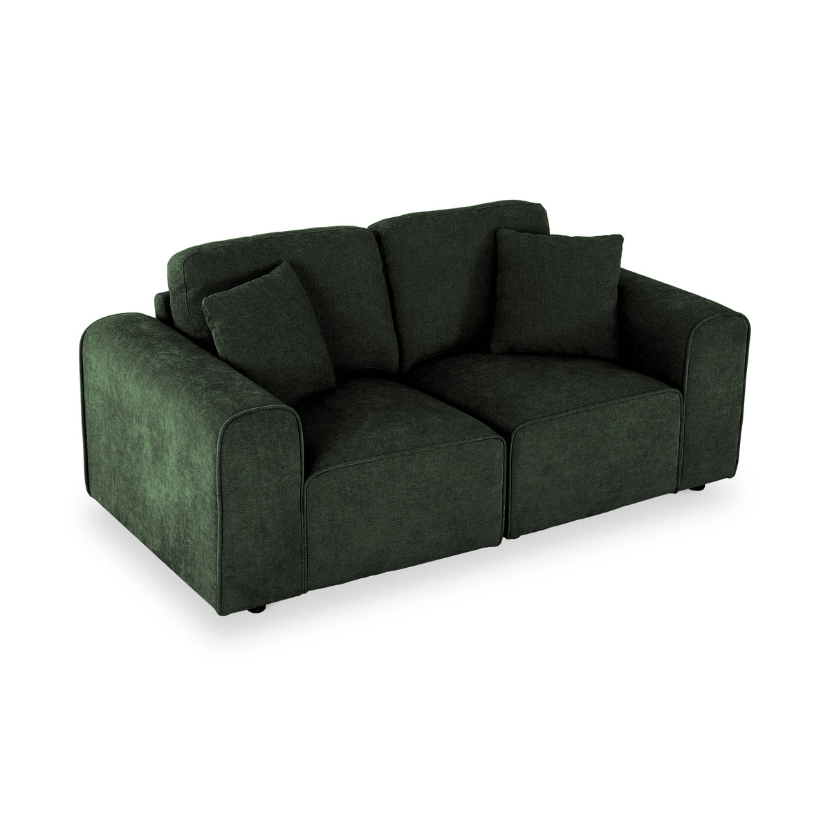 Hugo 2 Seater Sofa Moss Angle1 from Roseland Furniture
