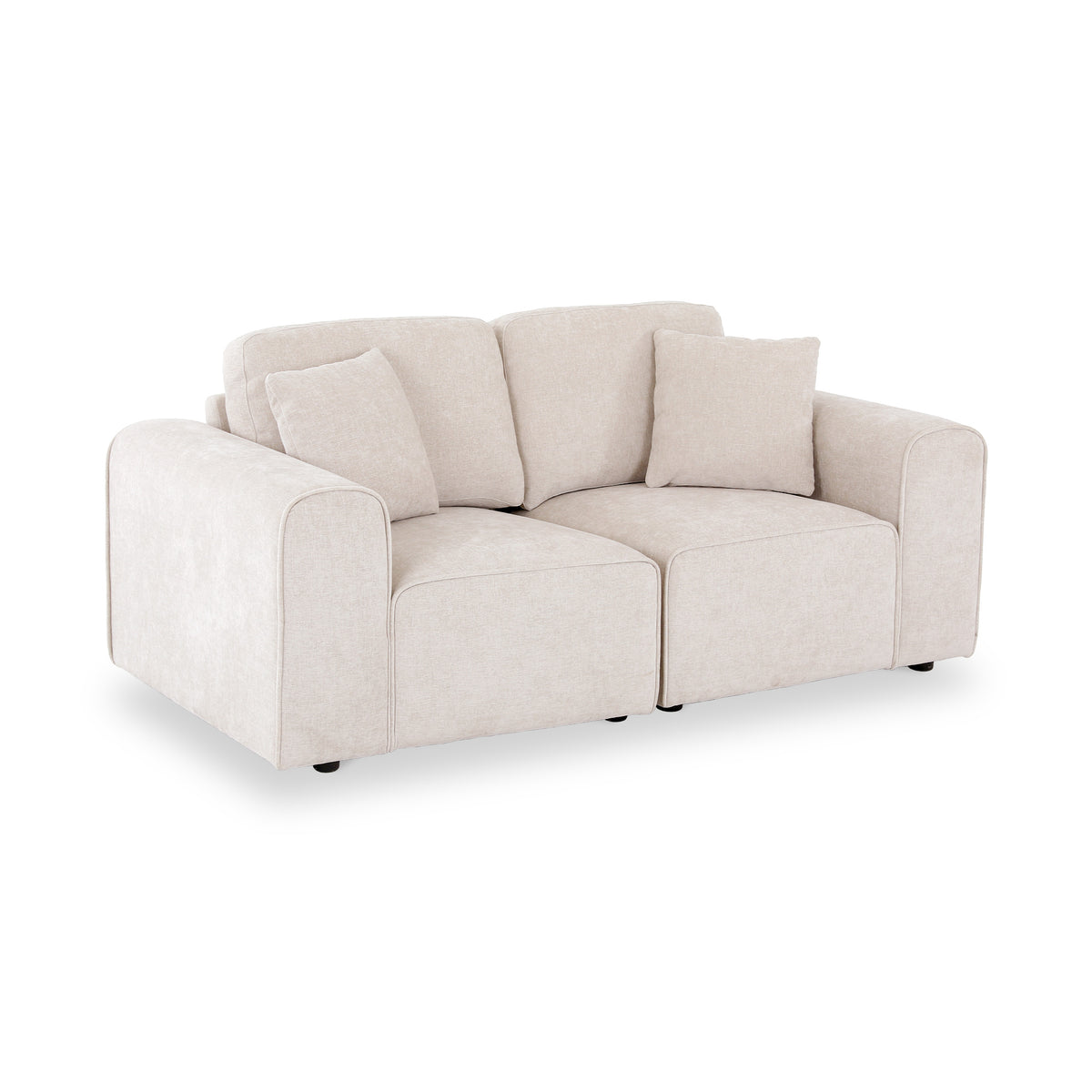 Hugo 2 Seater Sofa Natural Haze Angle1 from Roseland Furniture