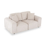 Hugo 2 Seater Sofa Natural Haze Angle1 from Roseland Furniture