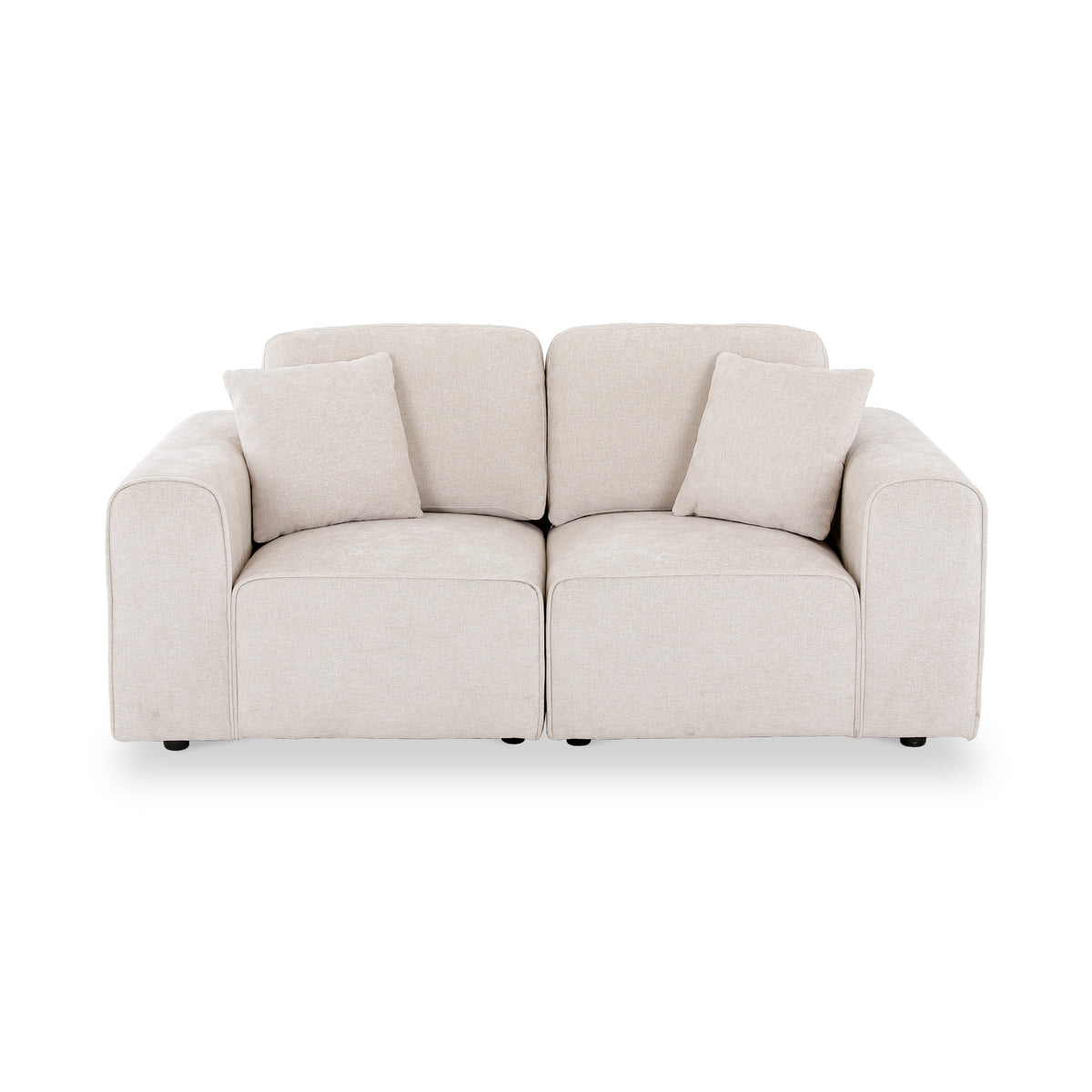 Hugo 2 Seater Sofa Natural Haze Angle1 from Roseland Furniture