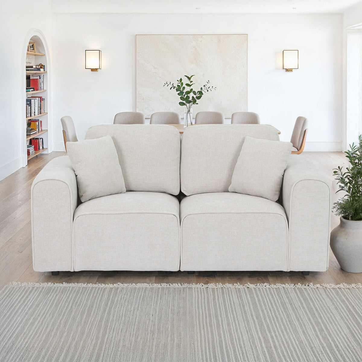 Hugo Natural Haze 2 Seater Sofa from Roseland Furniture