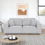 Hugo Fog Grey 3 Seater Sofa from Roseland Furniture