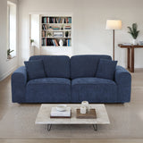 Hugo Deep Blue 4 Seater Sofa from Roseland Furniture