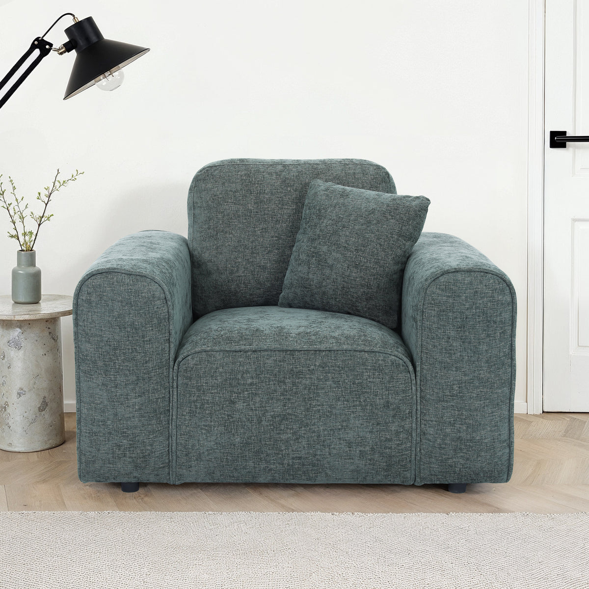 Hugo Moss Green Armchair from Roseland Furniture