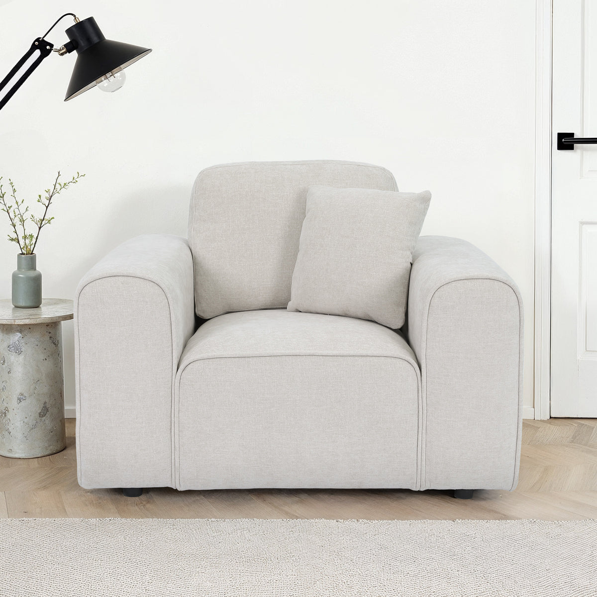 Hugo Natural Haze Armchair from Roseland Furniture