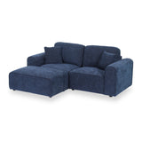 Hugo Chaise Sofa Deep Blue from Roseland Furniture