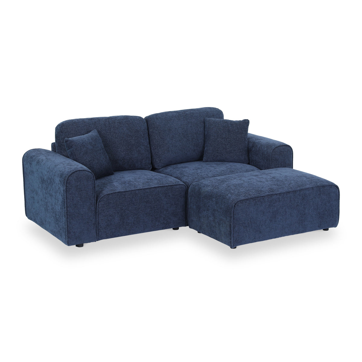 Hugo Chaise Sofa Deep Blue from Roseland Furniture