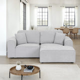 Hugo Fog Grey Chaise Sofa from Roseland Furniture