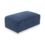 Hugo Footstool Deep Blue from Roseland Furniture