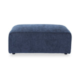 Hugo Footstool Deep Blue from Roseland Furniture