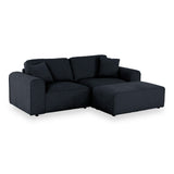 Hugo XL Chaise Sofa Deep Blue Angle1 from Roseland Furniture
