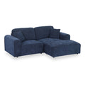 Hugo XL Chaise Sofa Deep Blue from Roseland Furniture
