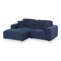 Hugo XL Chaise Sofa Deep Blue from Roseland Furniture