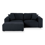 Hugo XL Chaise Sofa Deep Blue Angle1 from Roseland Furniture