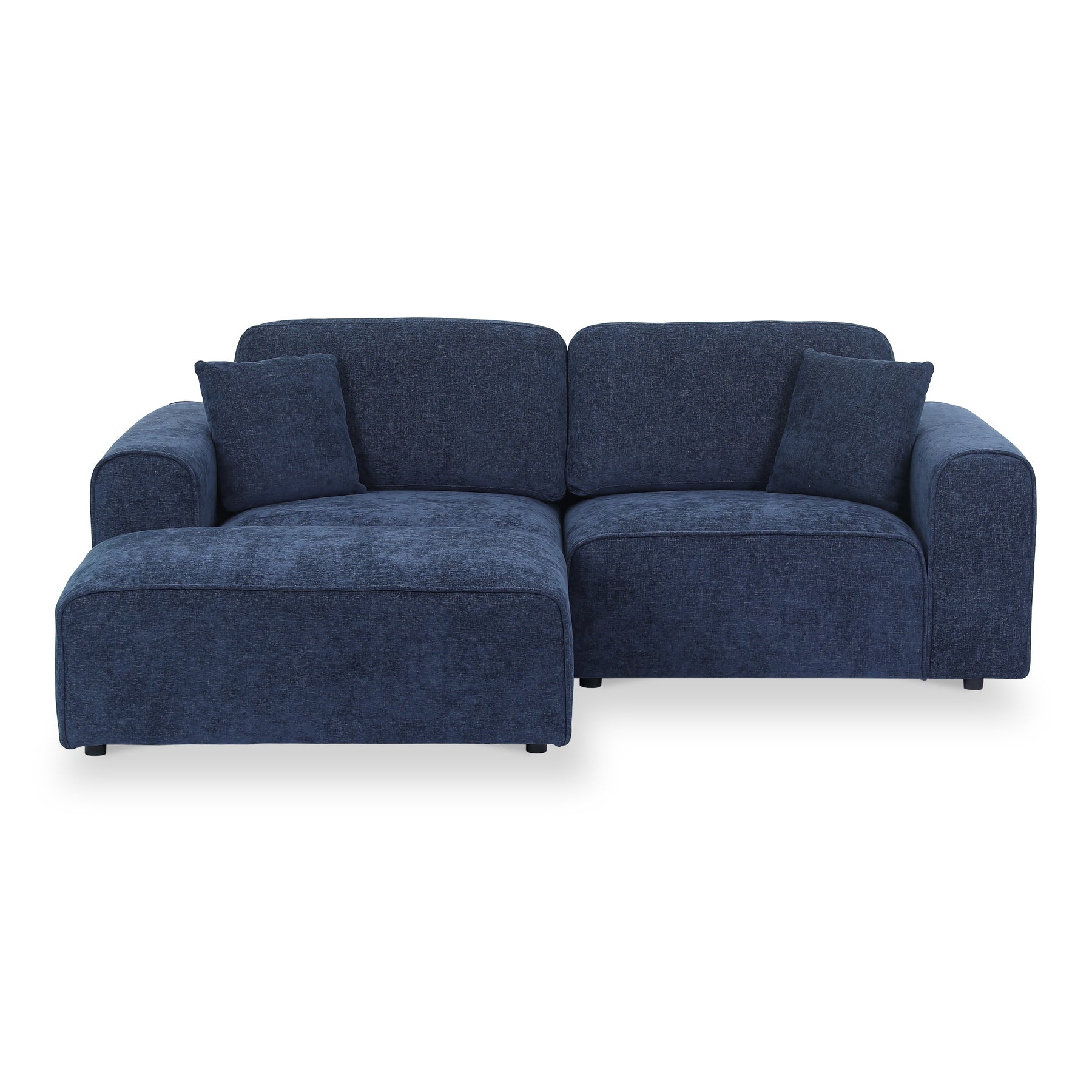 Hugo XL Chaise Sofa Deep Blue from Roseland Furniture