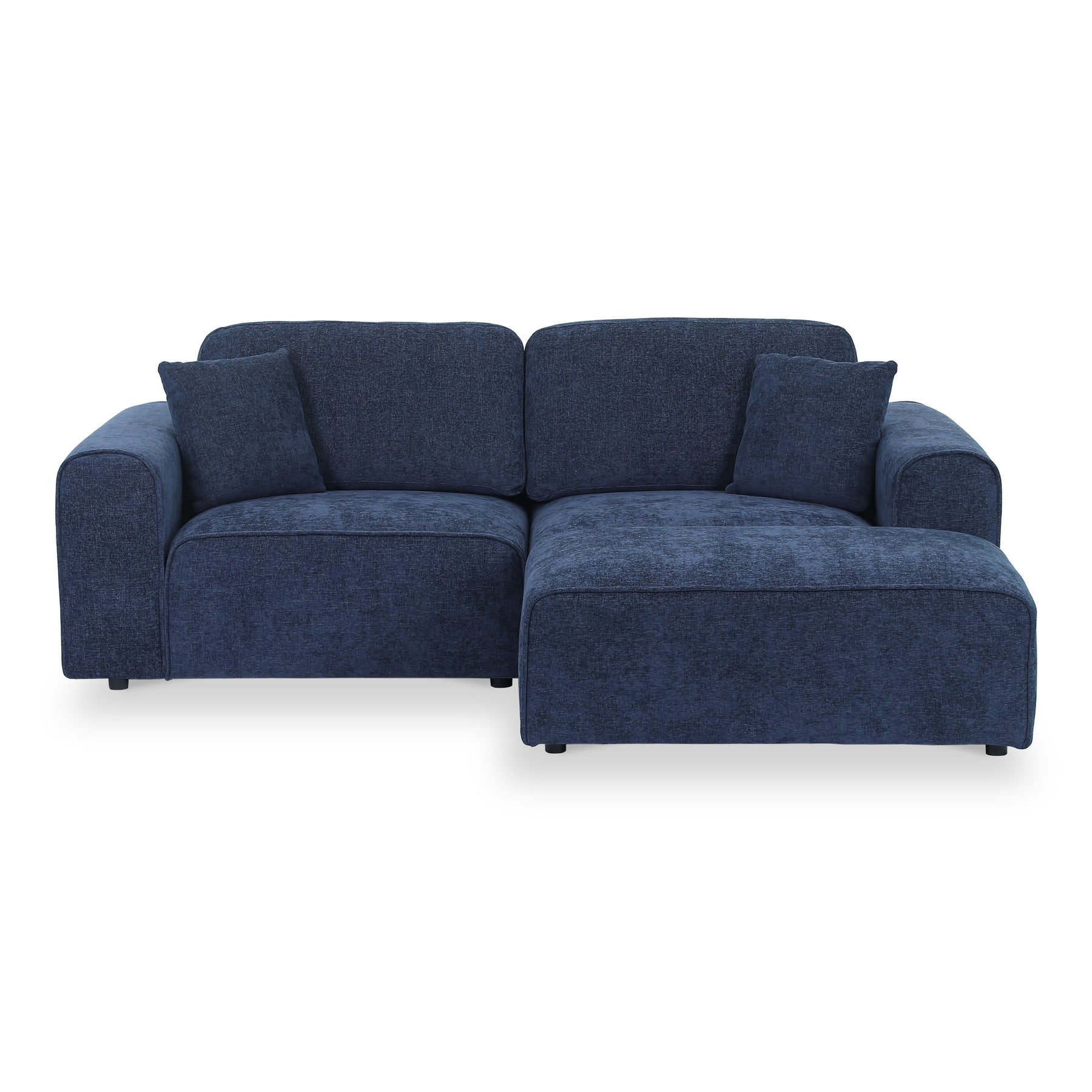 Hugo XL Chaise Sofa Deep Blue from Roseland Furniture